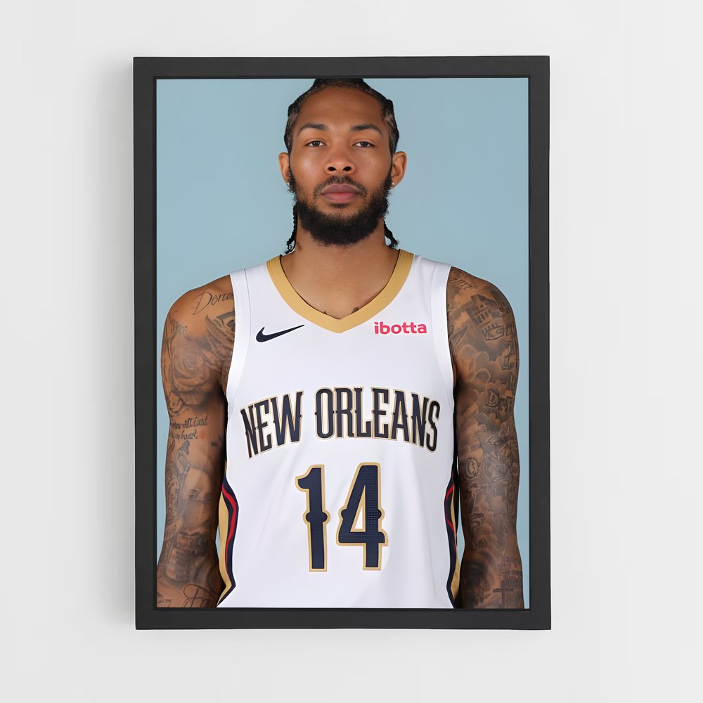 Poster Anthony Butler en Action – affiche Basketball (vue 2)